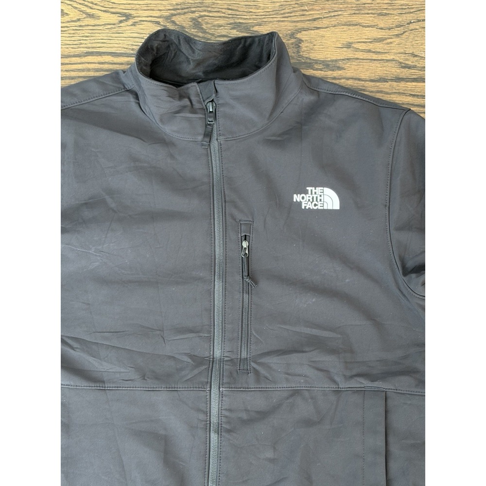 The North Face Jacket Mens Large Black WindWall Softshell Windproof Full Zip